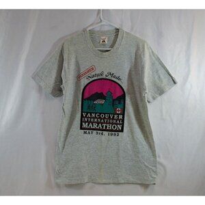 Vancouver International Marathon 1992 Large Fruit of Loom T-Shirt Single Stitch